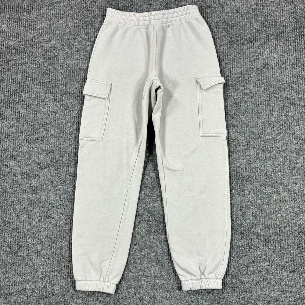 H&M Girls Cargo Sweatpants Gray Jogger Pants Size 12-13Y US 16 Pull On Casual